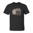 Pusheen The Cat Reading Juniors Unisex T-Shirt