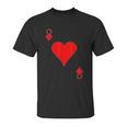 Queen Of Hearts Deck Of Cards Halloween Unisex T-Shirt