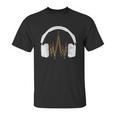 Reggae Music Headphones Rastafari Rasta Gift Unisex T-Shirt