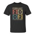 Retro Born In 2002 Limited Edition 19Th Bday 19 Years Old Unisex T-Shirt