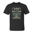 Retro Vintage Made In March 2000 22 Years Old Birthday Unisex T-Shirt