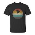 Retro Vintage Sunset Jiu Jitsu Silhouette Cute Funny Gift Unisex T-Shirt