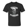 Sancho Laying Pipe Day And Night Plumbing Unisex T-Shirt