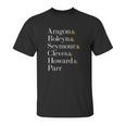 Six Wives Of Henry Viii Aragon Boleyn Seymour Cleves Unisex T-Shirt