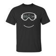 Skiing Glasses Funny Mountains Slope Skier Gift Tee Unisex T-Shirt