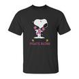 Snoopy No One Fights Alone Breast Cancer Awareness Shirt Unisex T-Shirt