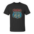 Historic Route 66 Road Sign Highway Unisex T-Shirt