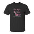 Una Reina Nacio En Julio Feliz Cumpleanos Para Mii Diamonds High Heels Unisex T-Shirt