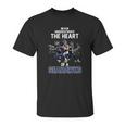 Never Underestimate The Heart Of A Seattle Seahawk Signatures Shirt Unisex T-Shirt