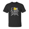 Union Laborer Construction Skull And Sledge Hammers Unisex T-Shirt