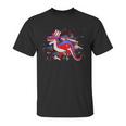 Usa Patriotic Presidential Dinosaur Unisex T-Shirt