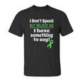 Verbal Awareness Cerebral Palsy Brain Damage Awareness Unisex T-Shirt