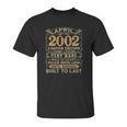 Vintage 19 Years Old April 2002 19Th Birthday Gift Idea Unisex T-Shirt