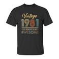 Vintage 1981 41 Years Of Being Awesome 41St Birthday Gifts Unisex T-Shirt