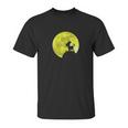 Wild Goat Lover Yellow Moon Dark Forest Funny Gift Unisex T-Shirt