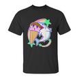 Yume Kawaii Pastel Goth Ice Cream And Shark Fairy Kei Unisex T-Shirt