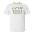 40Th Birthday Gift Retro Birthday Vintage 1981 Unisex T-Shirt