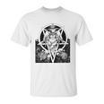 Baphomet Satanist Goat Satanic Dark Art Evil 666 Pentagram Unisex T-Shirt