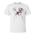 Bare Dexter The Pitbull Dog Triblend Unisex T-Shirt