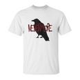 Gothic Nevermore Raven Edgar Allan Poe Gift Unisex T-Shirt