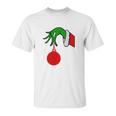 Grinch Arm Holding Ornament T-Shirt Unisex T-Shirt