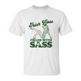 Irish Lass Full Of Sass Funny St Patricks Day Pinup Girl Unisex T-Shirt