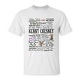 Kenny Chesney Lyrics Tshirt Raglan Music Lyrics Unisex T-Shirt