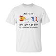 Lamour Entre Une Mère Et Sa Fille Ne Connaît Pas La Distance Unisex T-Shirt