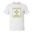 New Mexico Zia Symbol Distressed Hecho En New Mexico Unisex T-Shirt