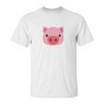 Pig Emoji Cute Porky Head DesignLittle Pink Pig T Shirt Unisex T-Shirt