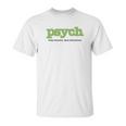 Psych Title Heather Ringer Unisex T-Shirt