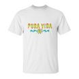 Pura Vida Costa Rica Surfing Beach Holidays Unisex T-Shirt