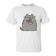 Pusheen The Cat Eating Noodles Unisex T-Shirt