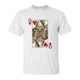 Queen Of Hearts Blackjack Cards Unisex T-Shirt