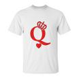 Queen Of Hearts King Of Hearts Playing Cards Deck Of Cards Unisex T-Shirt