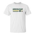 Retro Football Stripe Green Bay Football Wisconsin Green Bay Unisex T-Shirt