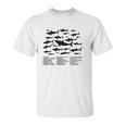 Shark Chart Conservation Funny Humor Fish Jaws Ocean Unisex T-Shirt