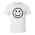 Smiley Face Cute Positive Happy Smile Face Unisex T-Shirt