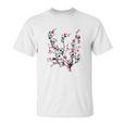 Snoopy On Peach Tree Unisex T-Shirt