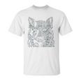 Tribal Wolf Design Unisex T-Shirt