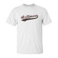 Ugp Campus Apparel Hometown Baseball Script Hometown Pride Unisex T-Shirt