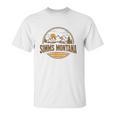 Vintage Simms Montana Mountain Hiking Souvenir Print Unisex T-Shirt