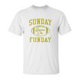 Vintage Sunday Funday Green Bay Football Retro Unisex T-Shirt