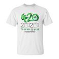 Weed Cannabis 420 Stone 2020 Quarantine Unisex T-Shirt