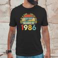 Born In March 1986 36Th Birthday Gift Retro 36 Years Old Unisex T-Shirt Gifts for Him