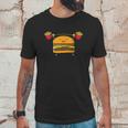 Burger Lifting Fries Funny Food Snatch Squat Barbell Weight Unisex T-Shirt Gifts for Him