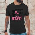 Cancer Fight Like A Girl Pink Ribbon Breast Cancer Graphic Design Printed Casual Daily Basic Unisex T-Shirt Gifts for Him