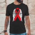 Drug Addiction Survivor Red Ribbon Recovery Unisex T-Shirt Gifts for Him