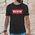 Elvis - Levis Style Logo Unisex T-Shirt Gifts for Him