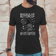 Funny Halloween Cat Buckle Up Buttercup You Just Flipped My Witch Switch Unisex T-Shirt Gifts for Him